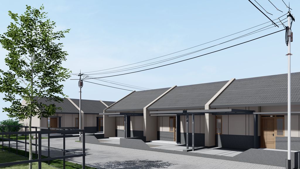 foto contoh rumah perumahan embun pagi residence