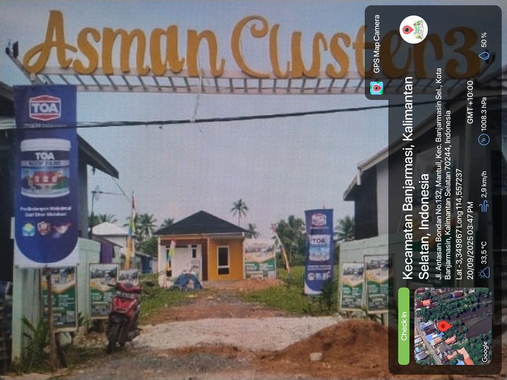 foto gerbang perumahan ASMAN CLUSTER 3