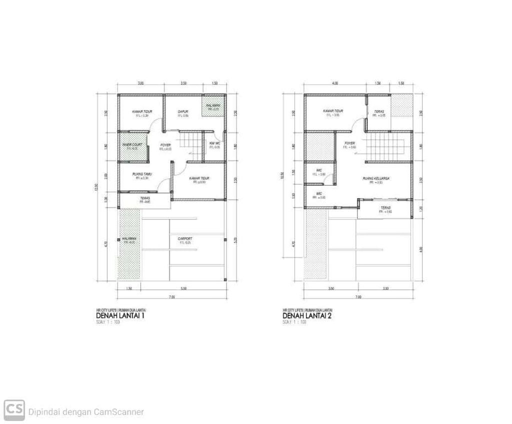 foto denah rumah tipe ALAMANDA perumahan HR RESIDENCE TAHAP 2