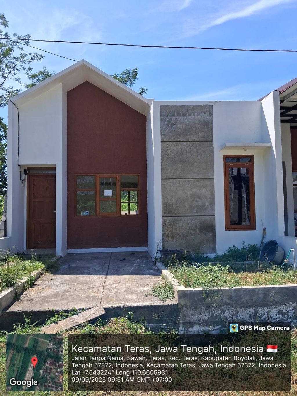 foto tampak rumah tipe DHARPA perumahan NEW AMERTA TERAS