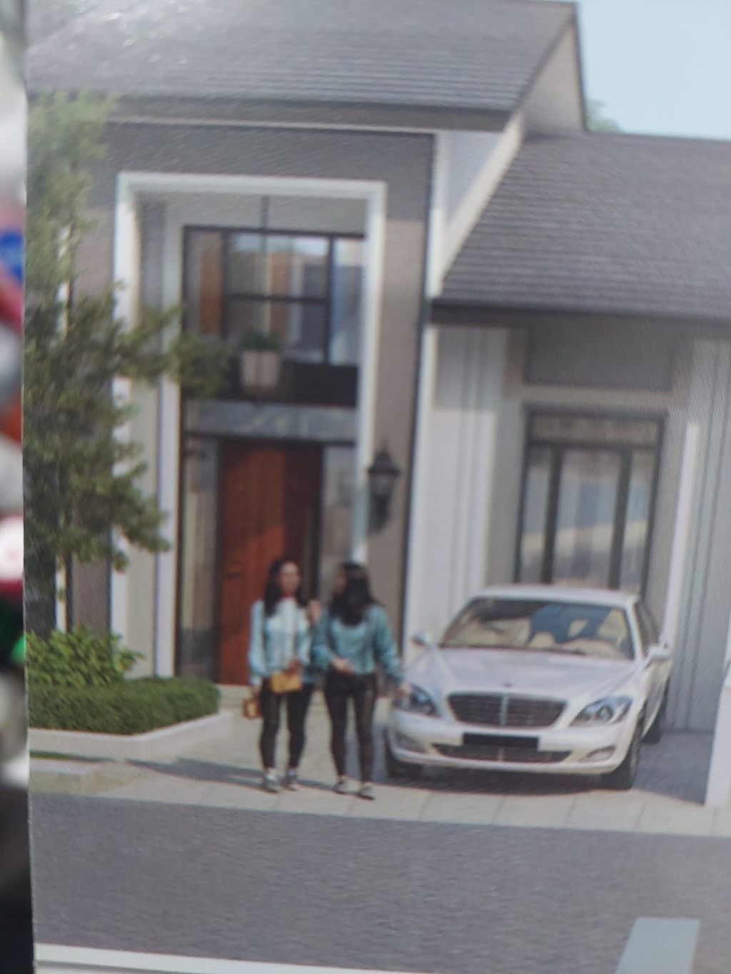 foto tampak rumah tipe ARIA perumahan SETIABUDI ANGGREK