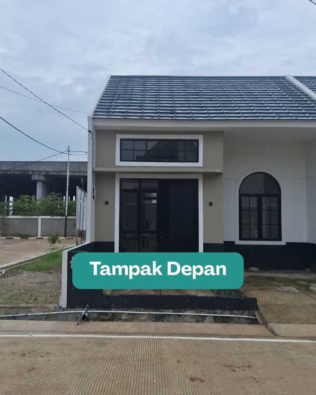 foto tampak rumah tipe 36/90 perumahan VISHAKA PREMIERE