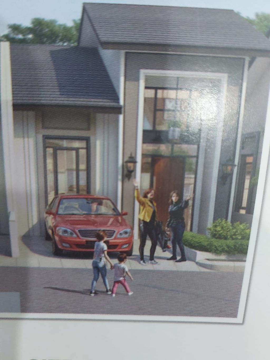 foto tampak rumah tipe ARIA PLUS perumahan SETIABUDI ANGGREK