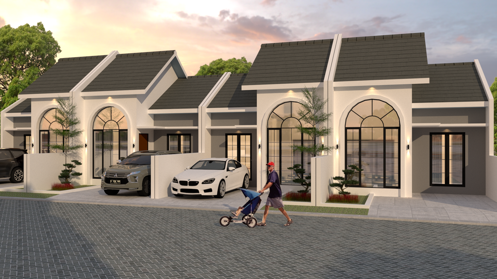 foto tampak rumah tipe Lavender New perumahan KHAYANGAN RESIDENCE