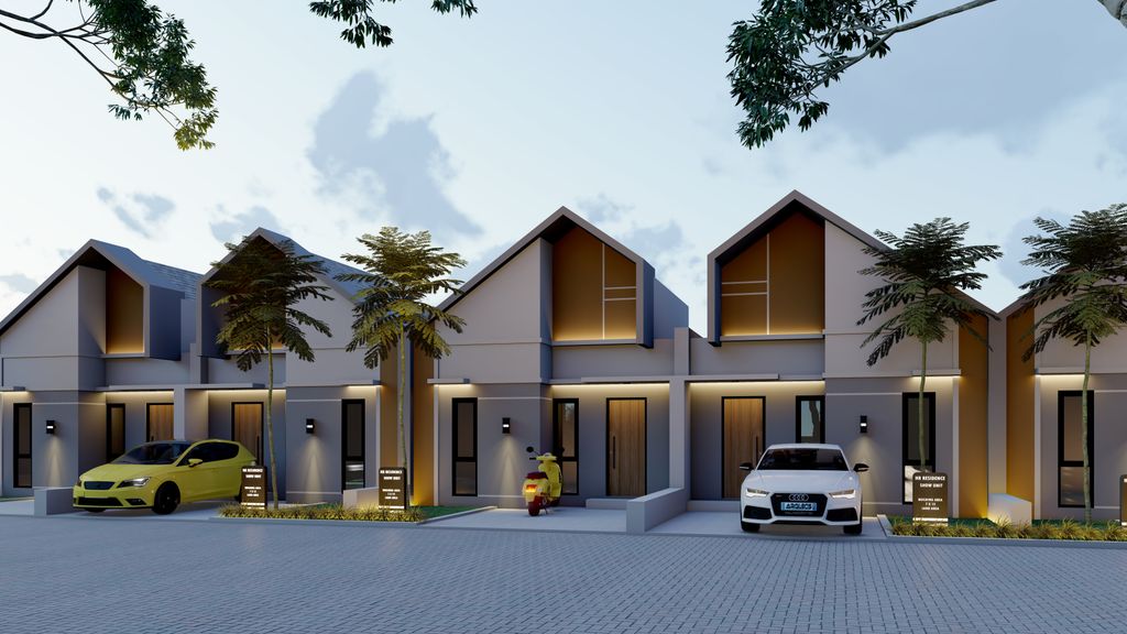 foto tampak rumah tipe 27 perumahan HR RESIDENCE TAHAP 2