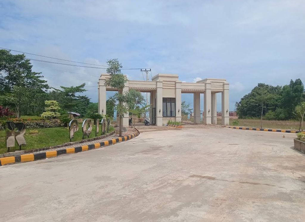 foto gerbang perumahan CENTER POINT SEKAYU CLUSTER CLOVER