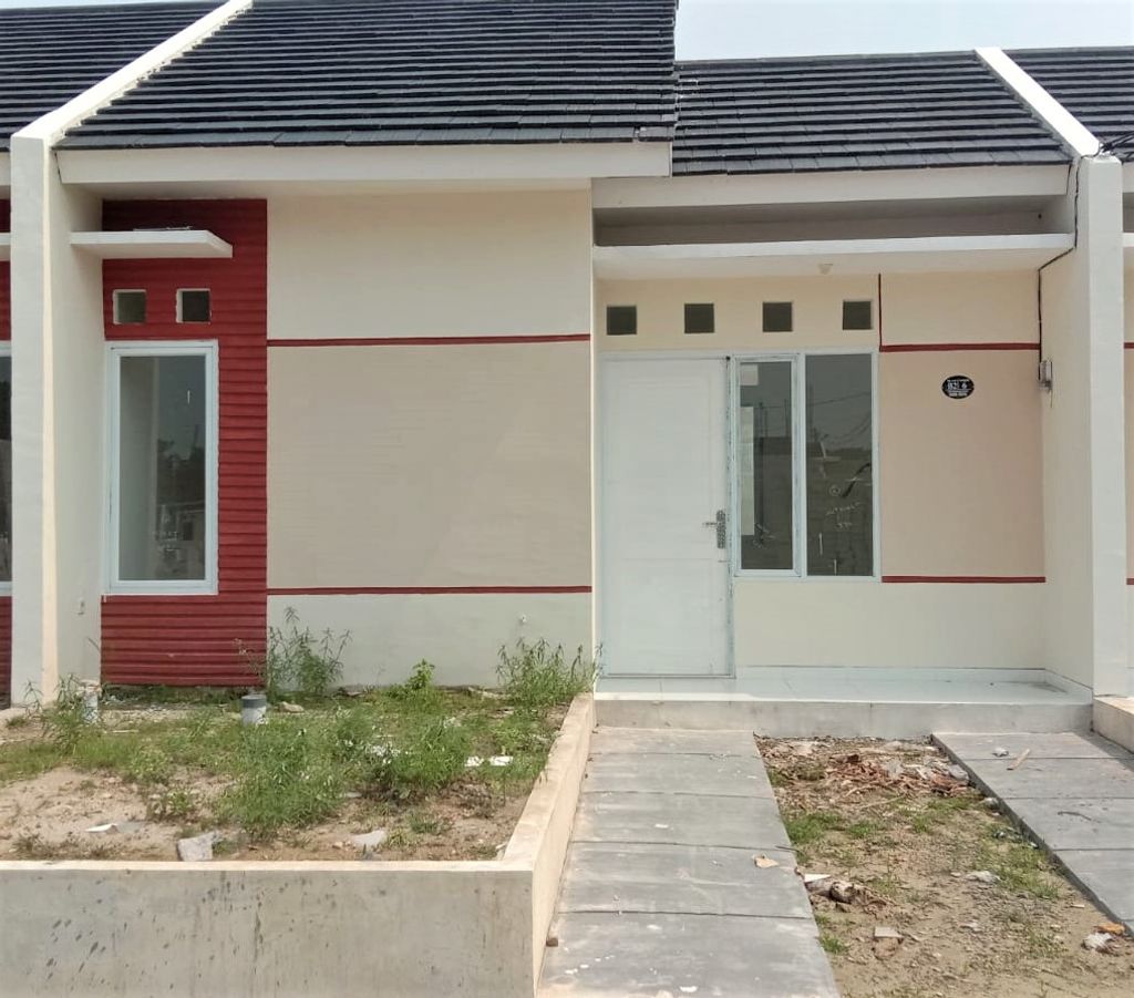 foto tampak rumah tipe Belleza perumahan Perumahan Daru Raya
