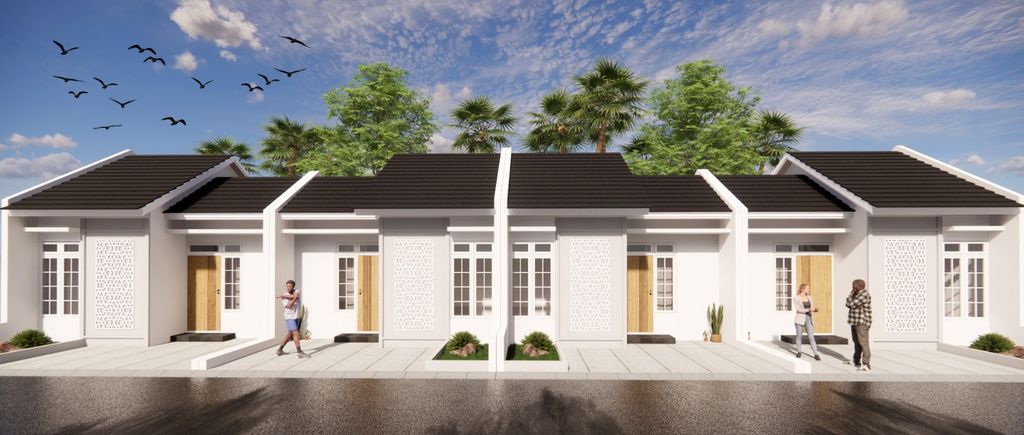 foto tampak rumah tipe 27 perumahan WESTHOM CAMPUREJO TAHAP 1