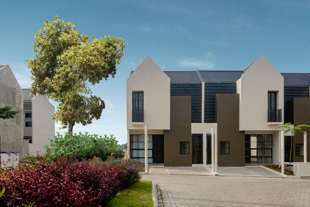 foto tampak rumah tipe 72/130 perumahan GREENLAND KEMANG BOGOR