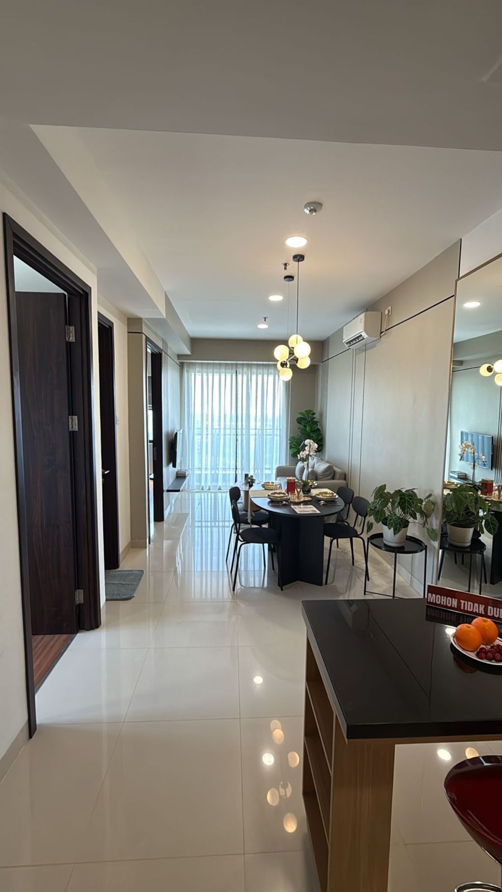 foto tampak rumah tipe 2 BR A perumahan Saffron Noble Apartment