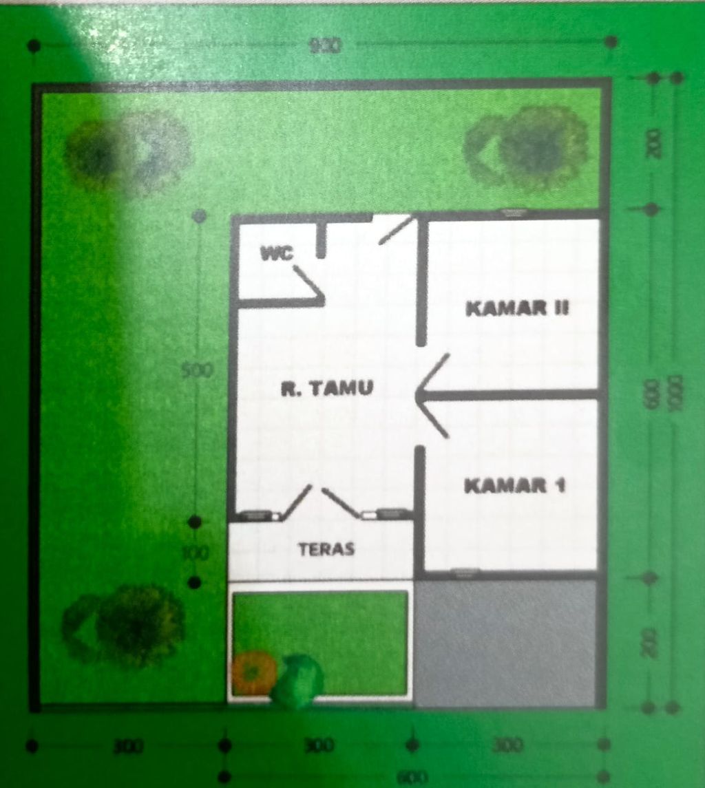 foto denah rumah tipe 36 perumahan PUTRI RESIDENCE II