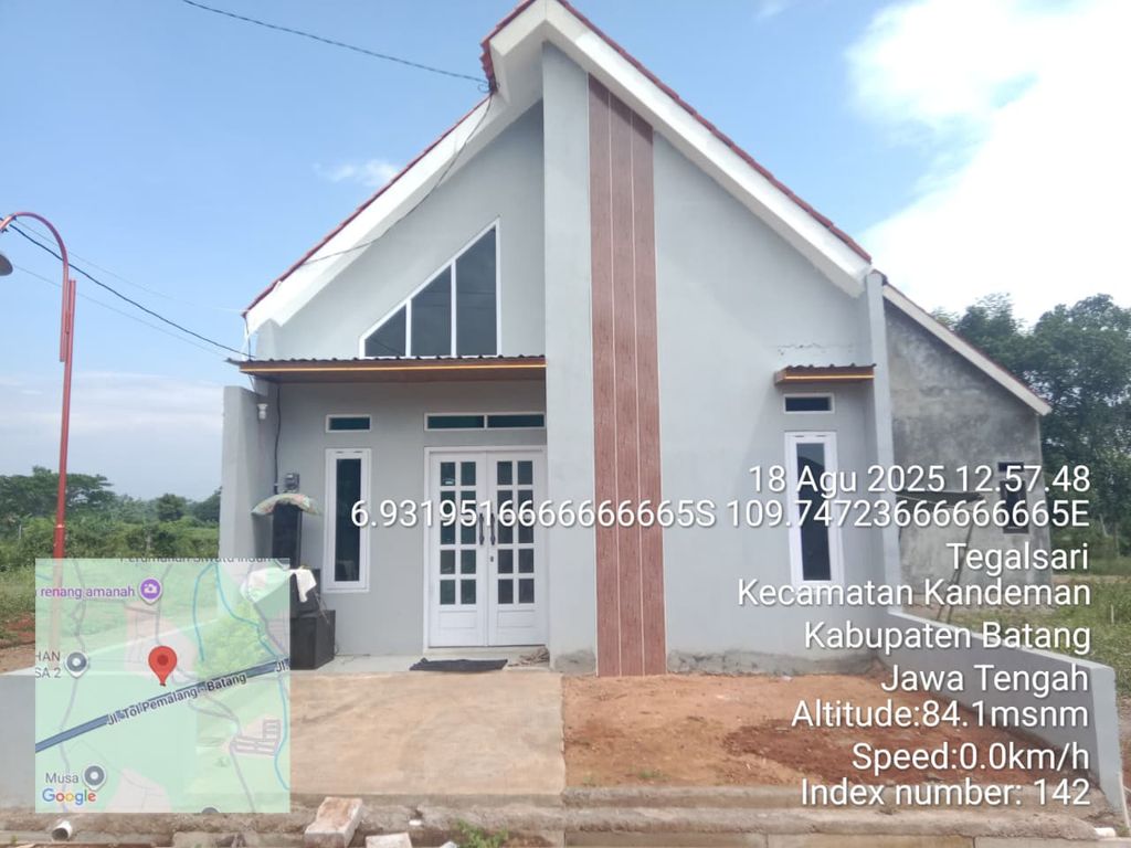 foto tampak rumah tipe 32/60 perumahan SIP 3 BULU