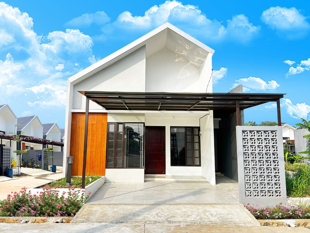 foto tampak rumah tipe Himawari perumahan Avani Gyoen Residence Tahap 4