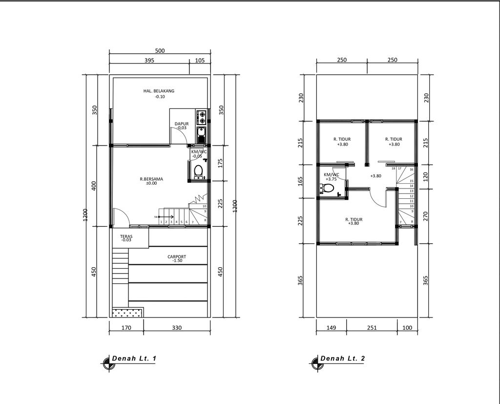 foto denah rumah tipe 50 Compact High Ceiling (3KT) (357) perumahan Bukit Sukanagara Resort