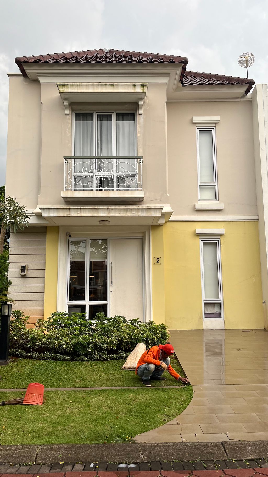 foto tampak rumah tipe AMARILLO 5/02 perumahan CLUSTER AMARILLO DAN PAVIA VILLAGE