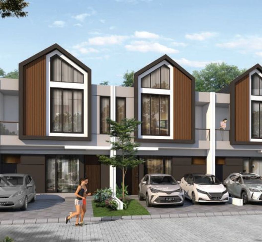 foto tampak rumah tipe CHILL2 perumahan FORTUNE GROOVE GRAHA RAYA