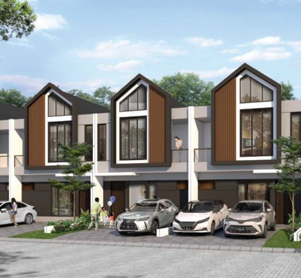 foto tampak rumah tipe CHILL3 perumahan FORTUNE GROOVE GRAHA RAYA