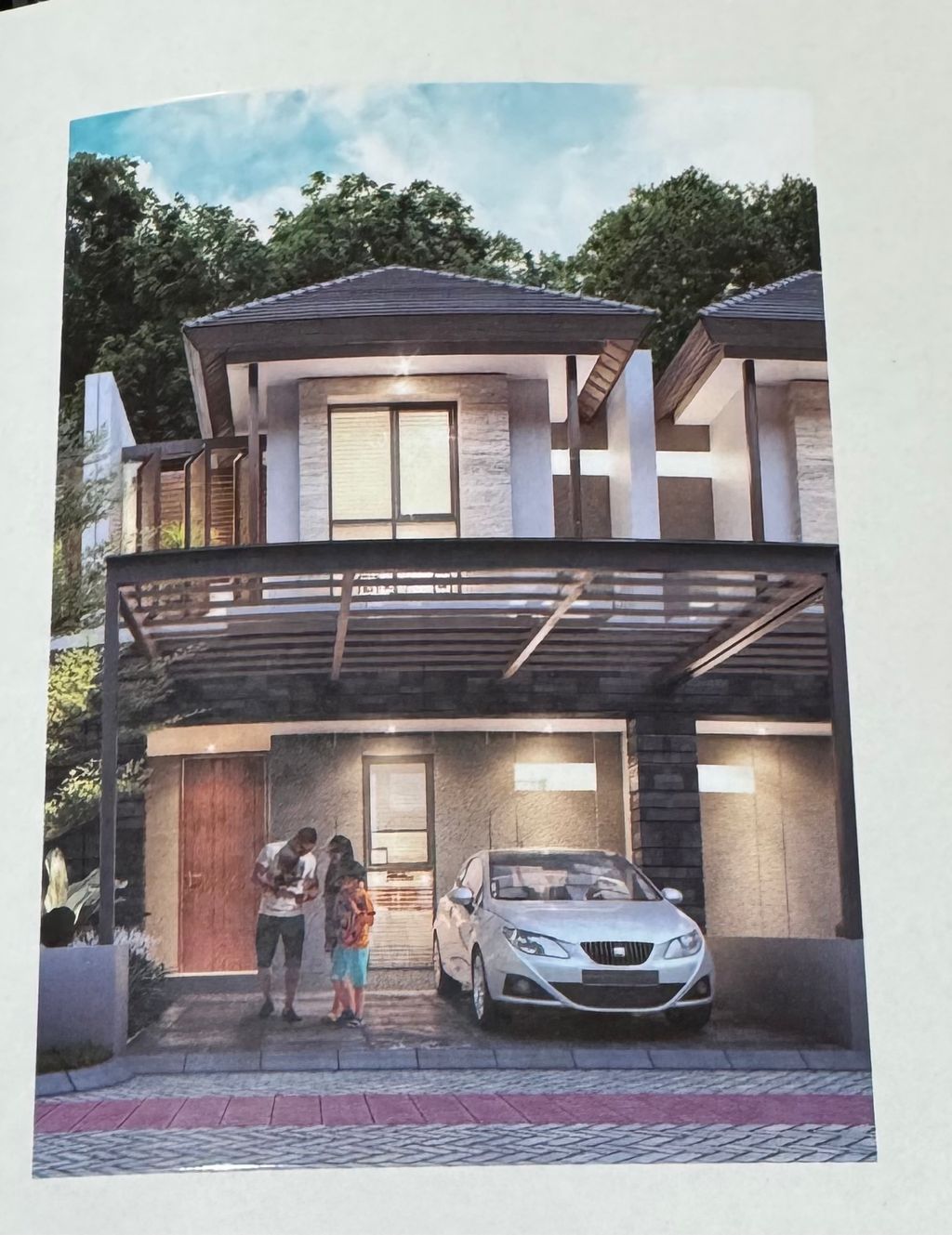 foto tampak rumah tipe NEO GARDENIA A-21 perumahan SPRINGVILLE RESIDENCE