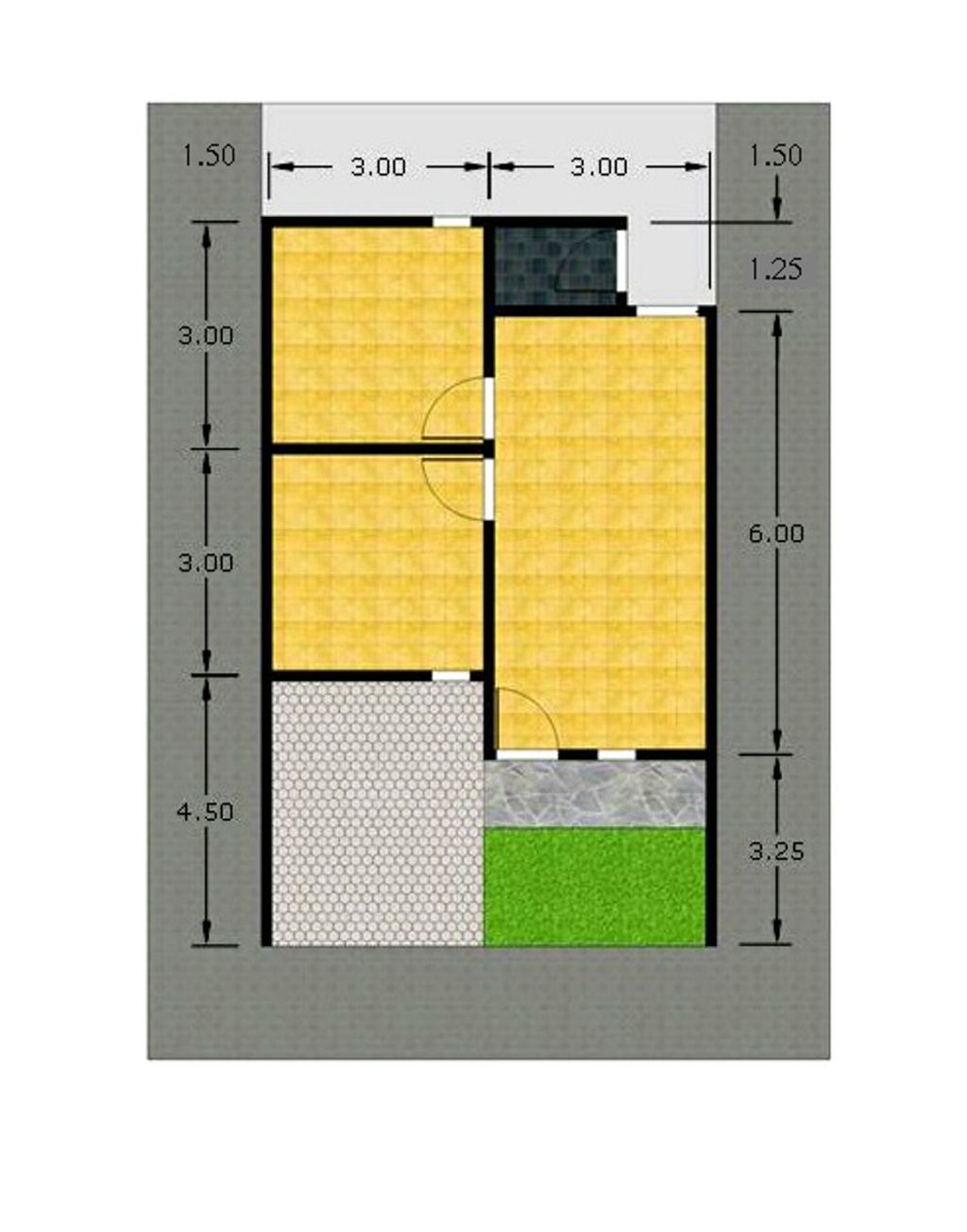 foto denah rumah tipe 36/78 perumahan PERUMAHAN GRIYA PERMATA INDAH