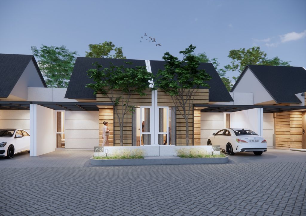 foto tampak rumah tipe VEYA perumahan Jade Ville