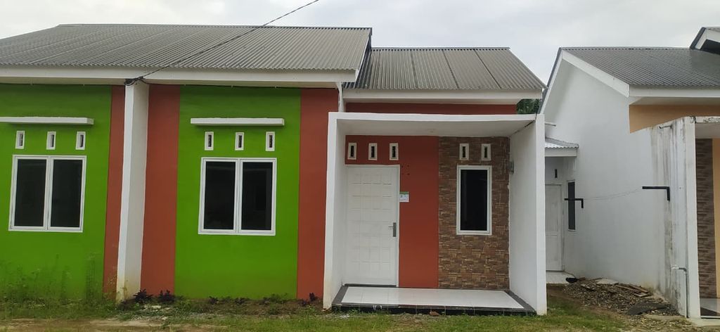 foto tampak rumah tipe BLOK A 11 perumahan Bukit Padang Merbau