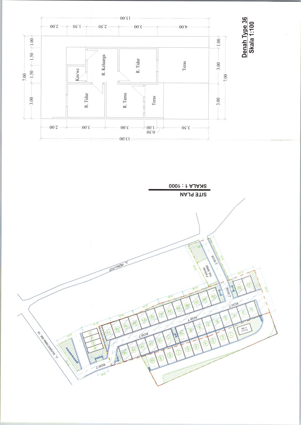 foto denah rumah tipe 36/84 perumahan KENANGAN JAYA 11