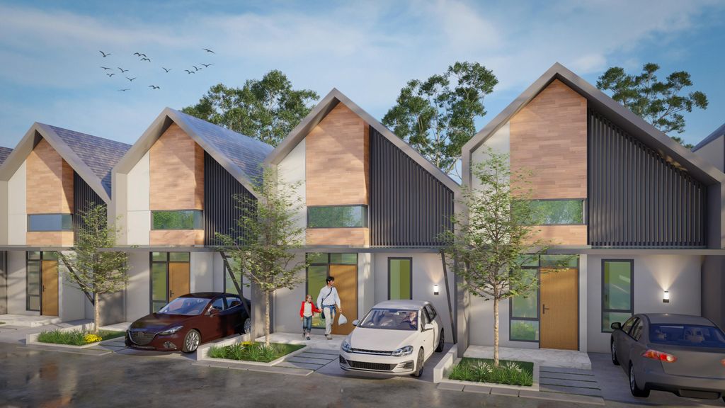 foto tampak rumah tipe Komersil perumahan GREEN CITY KERSANA