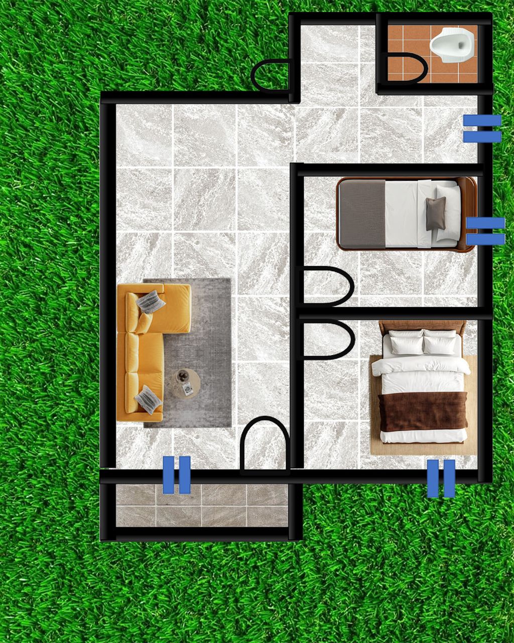 foto denah rumah tipe 36 perumahan BUMI KENANGA ASRI