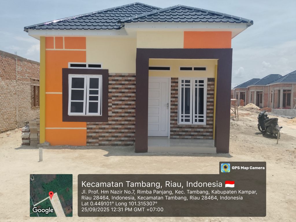 foto tampak rumah tipe 36 perumahan PRIMADONA HARMONI PERMAI