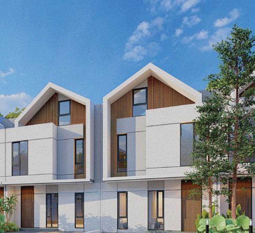 foto tampak rumah tipe PRIVE perumahan FORTUNE GROOVE GRAHA RAYA