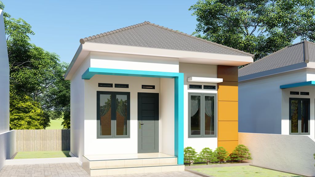 foto tampak rumah tipe 36+ perumahan Diputra Land Peukanbada