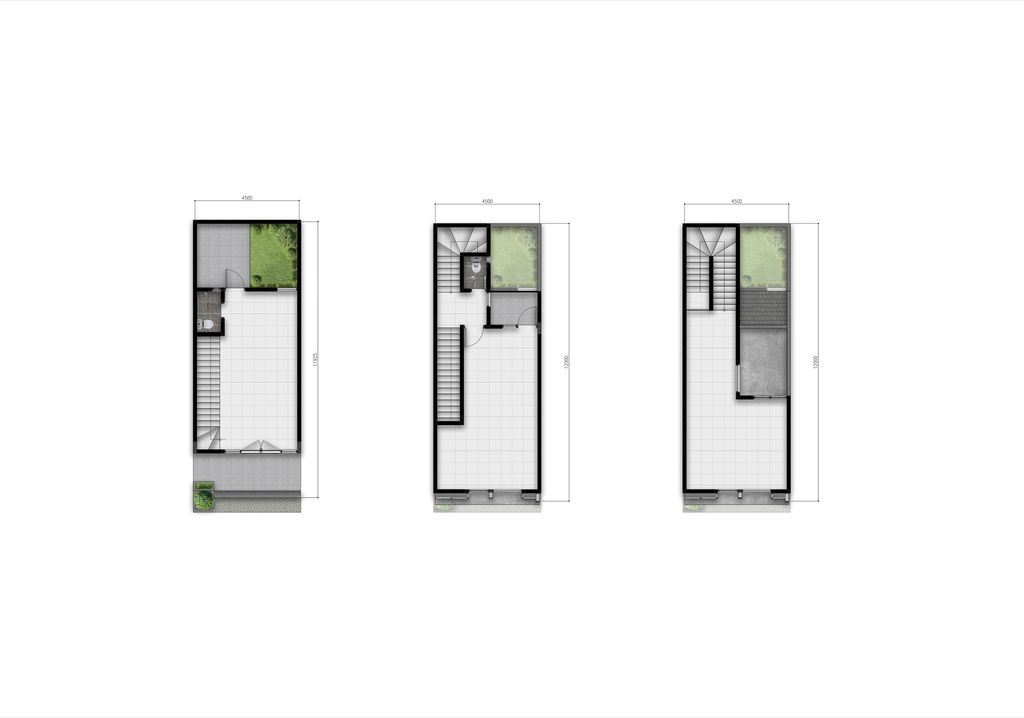 foto denah rumah tipe CATALONIA 98/54 perumahan METLAND CIBITUNG - CLUSTER LISSE