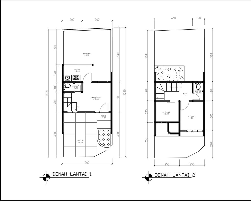 foto denah rumah tipe 38 Compact (2 kamar) (465) perumahan Cluster Beverly