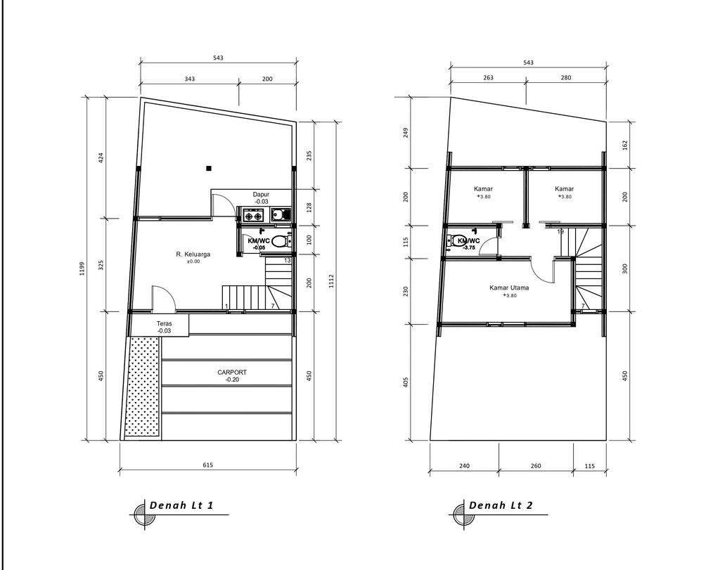 foto denah rumah tipe 50 Compact (3 Kamar) High Ceiling (406) perumahan G-Land Katapang Residence 1