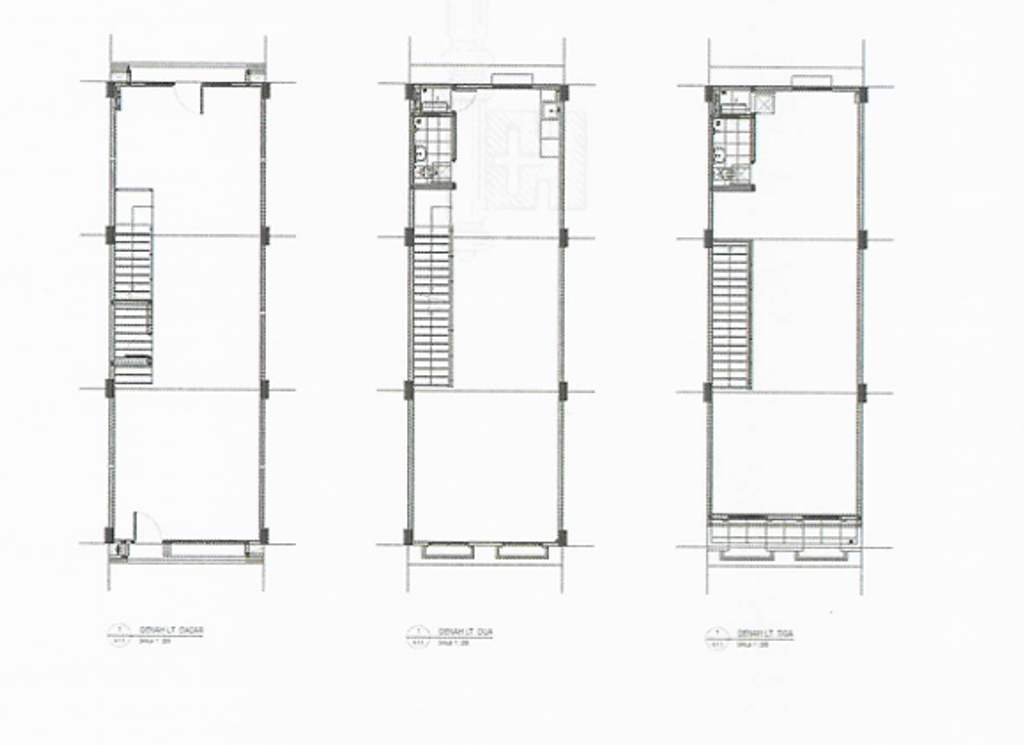 foto denah rumah tipe VIENNA / 3 STOREY perumahan Ruko dan Restoran (Shoppes D)