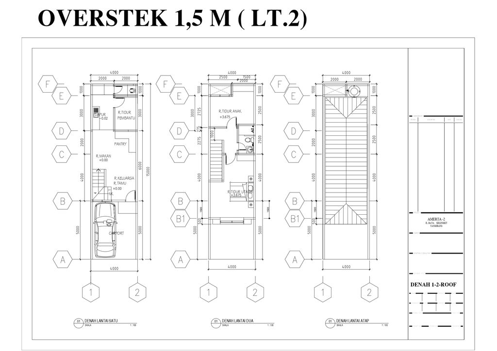 foto denah rumah tipe 98/64 perumahan Klingkit Raya Residence