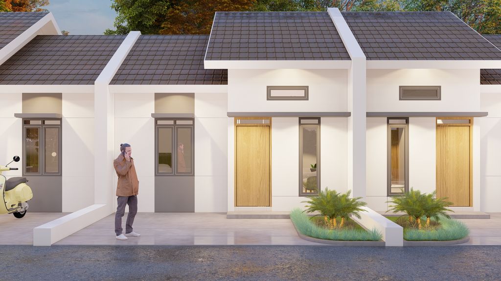 foto tampak rumah tipe 30/66 perumahan Annur Regency 2