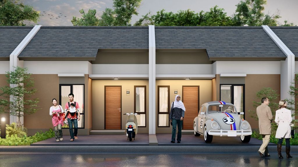 foto tampak rumah tipe 33 perumahan Bumi Pesona Siliwangi