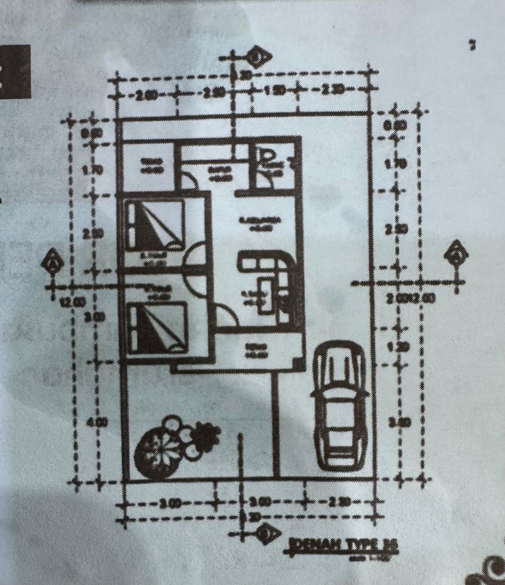foto denah rumah tipe RSH perumahan PONDOK DAHLIA INDAH TAHAP II