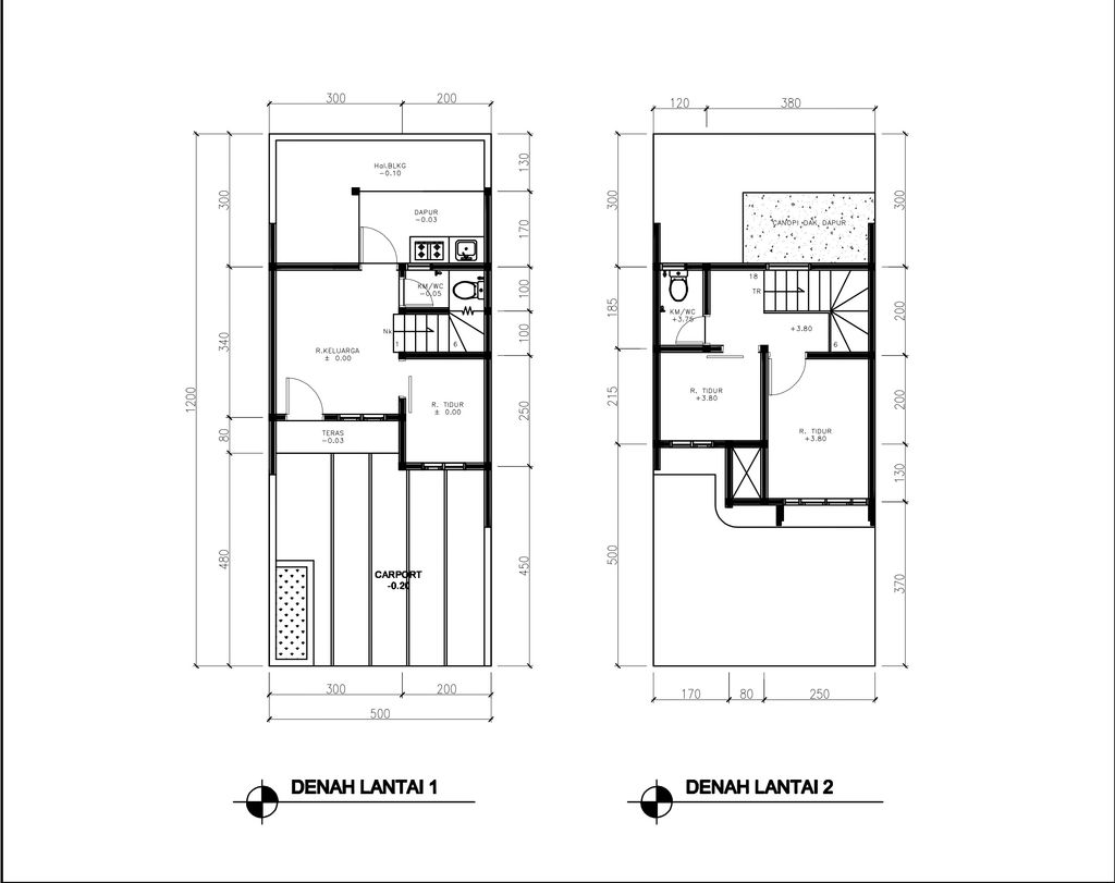 foto denah rumah tipe 43 Compact 3 Kamar HC (504) perumahan G-Land Ciwastra Park 2