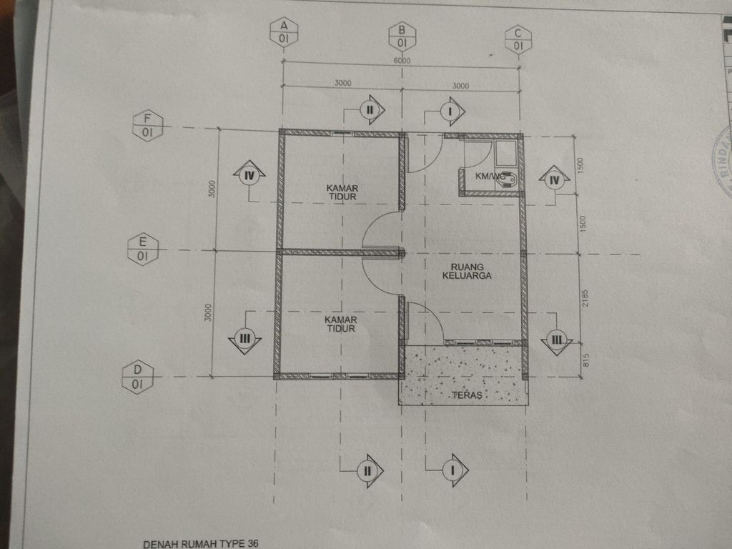 foto denah rumah tipe 36 perumahan Lematang Mulya Residence 3
