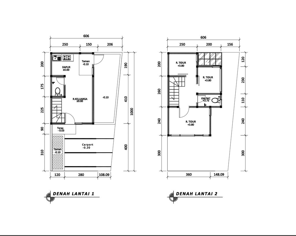 foto denah rumah tipe 47 Compact (3 kamar) (436) perumahan G-Land Ciwastra Park 2