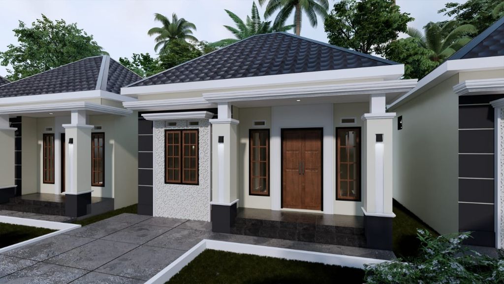 foto tampak rumah tipe 36 perumahan GRIYA AMANAH RESIDENCE 2