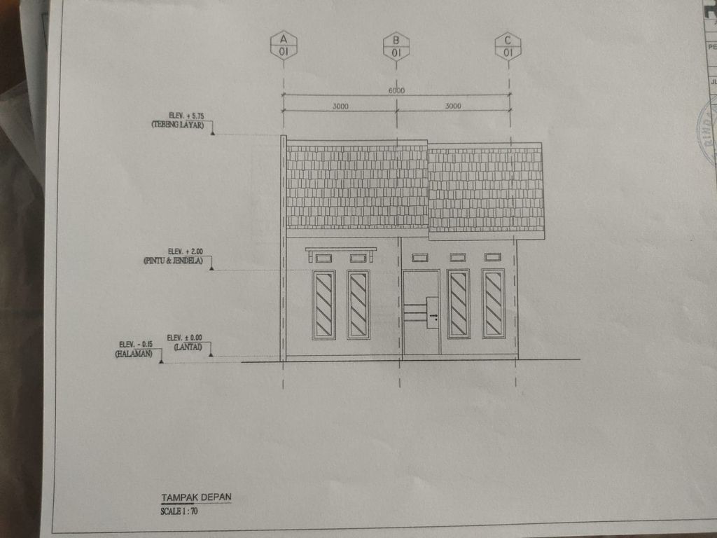 foto tampak rumah tipe 36 perumahan Lematang Mulya Residence 3