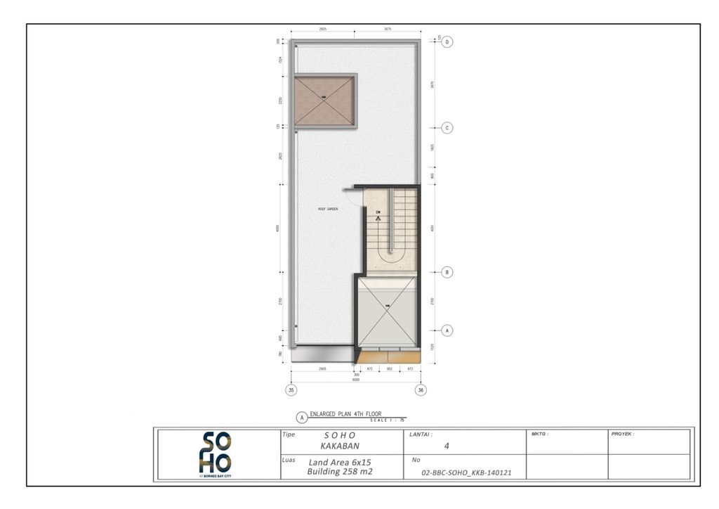 foto denah rumah tipe K-33 perumahan SOHO