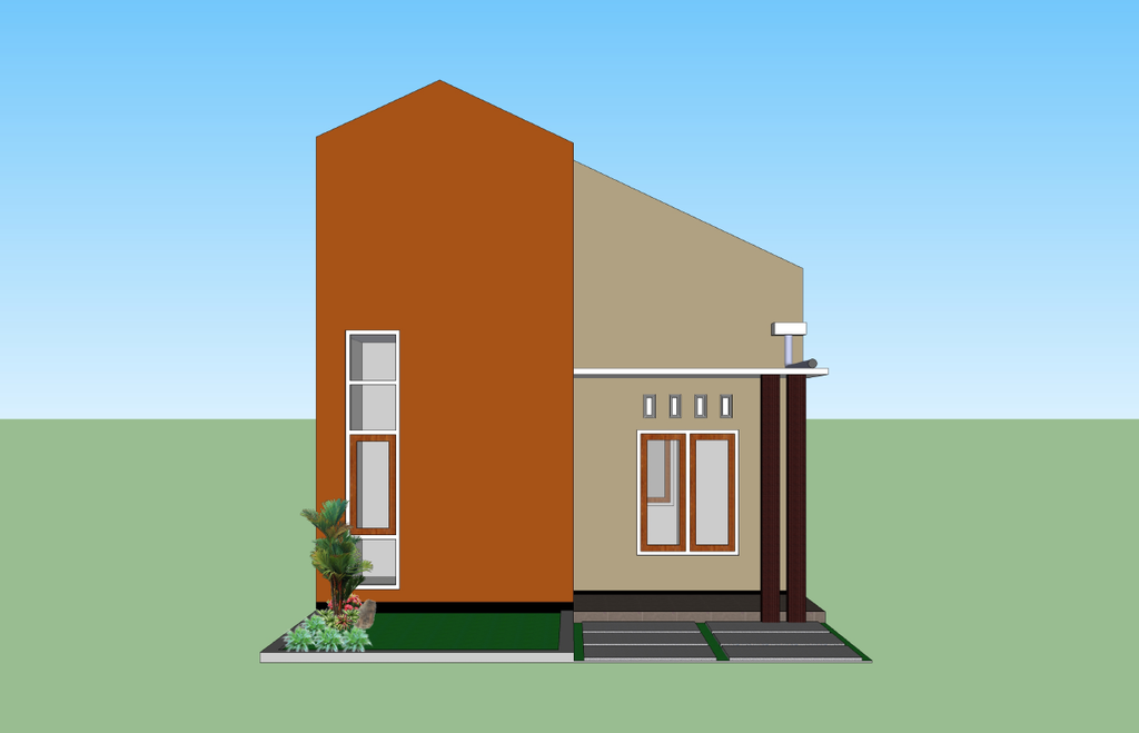 foto tampak rumah tipe 30 perumahan CORDOBA RESIDENCE