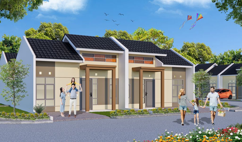 foto tampak rumah tipe 22/78_HII/G perumahan SASAK PERMAI