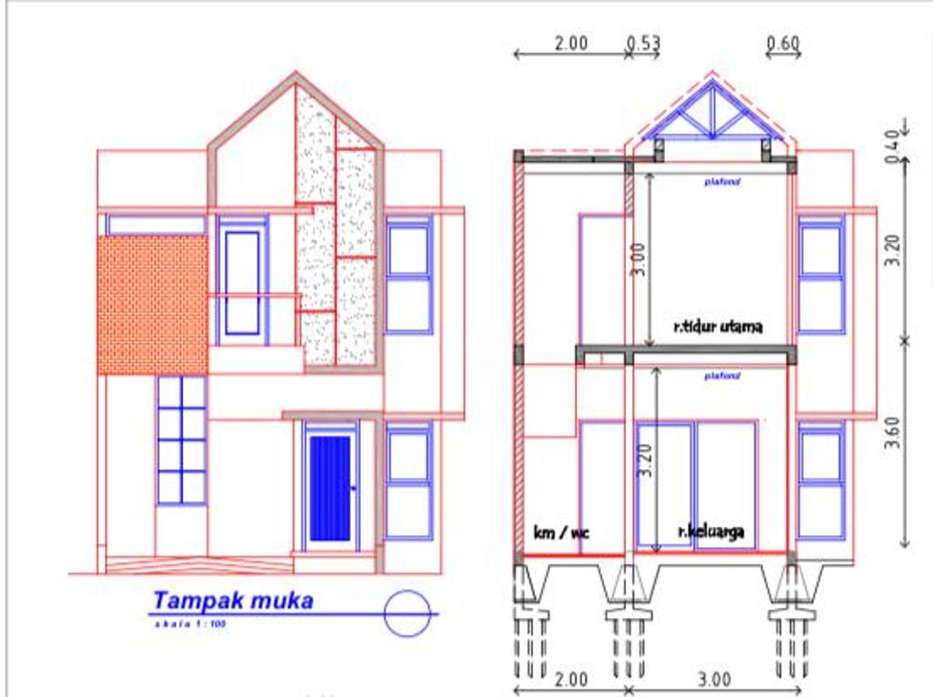 foto tampak rumah tipe 62 perumahan SOREANG GRANDE