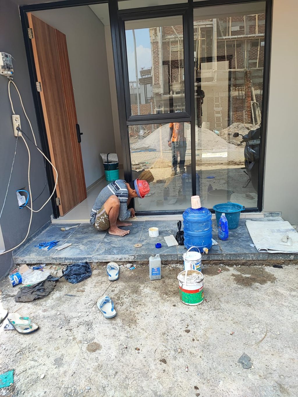 foto tampak rumah tipe 90 (B16) perumahan Kopo Harmonis Townhouse