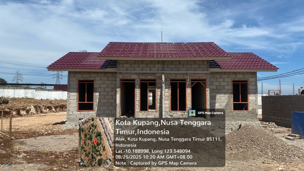 foto tampak rumah tipe 34 perumahan PALMA HILL 3